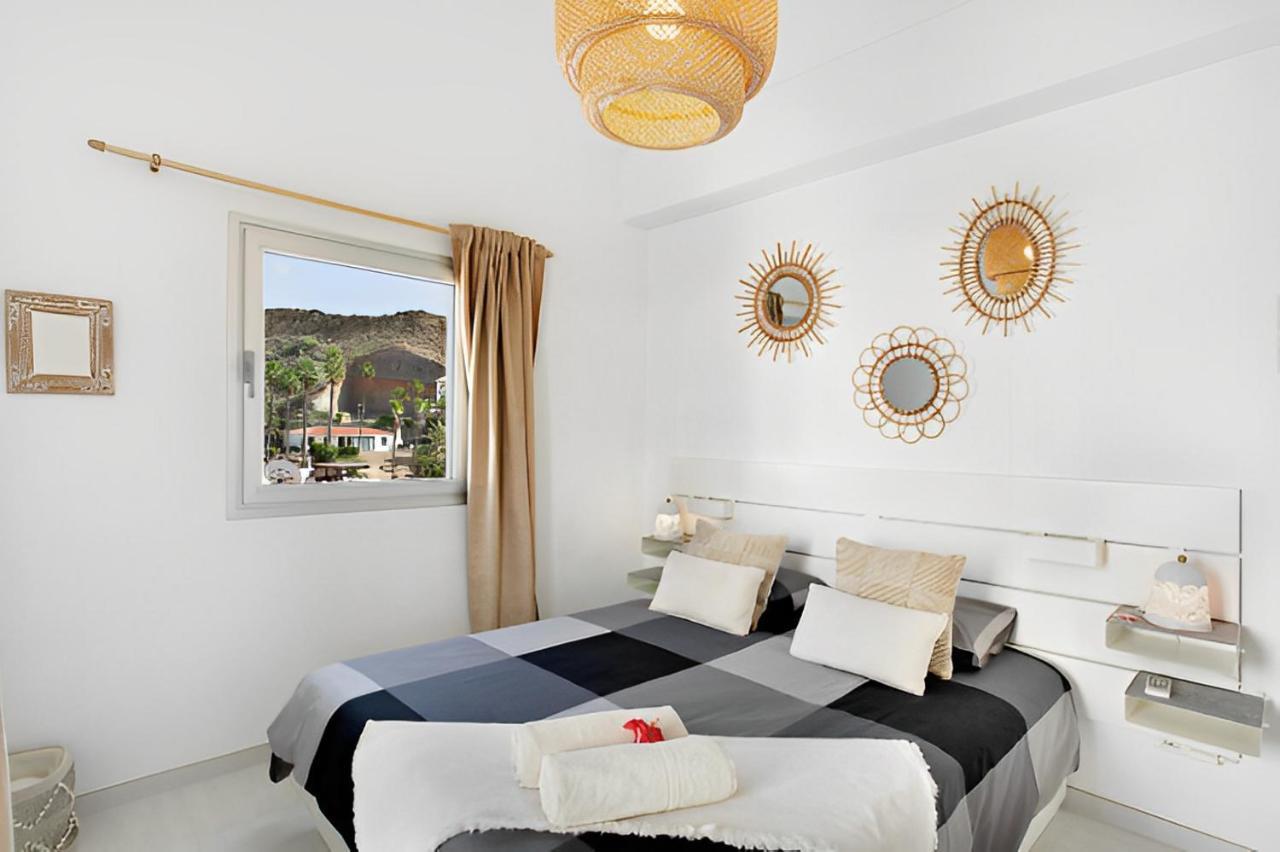 Dream Villa With Heated Pool, Rooftop & Ocean Views Mogán Exterior foto